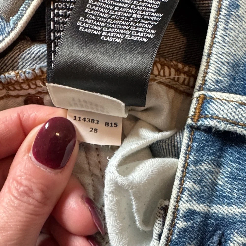 7 for all mankind Distressed Blue Jeans - Picture 5 of 7